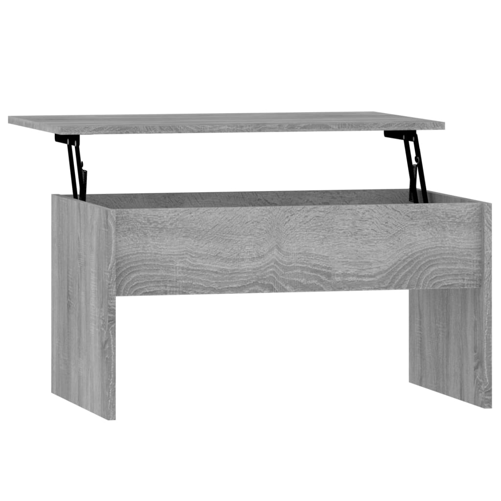 vidaXL Salontafel 80x50,5x41,5 cm bewerkt hout grijs sonoma eikenkleur