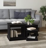 VidaXL 3-delige Tafeltjesset bewerkt hout zwart