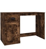 VidaXL Bureau met lade 115x50x75 cm bewerkt hout gerookt eikenkleurig