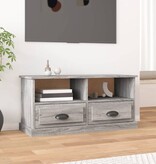 VidaXL Tv-meubel 93x35,5x45 cm bewerkt hout grijs sonoma eikenkleurig