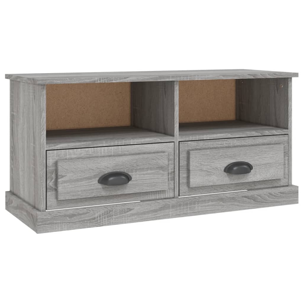 VidaXL Tv-meubel 93x35,5x45 cm bewerkt hout grijs sonoma eikenkleurig