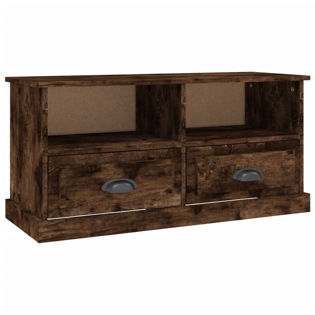 VidaXL Tv-meubel 93x35,5x45 cm bewerkt hout gerookt eikenkleurig