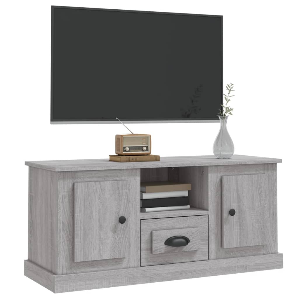 VidaXL Tv-meubel 100x35,5x45 cm bewerkt hout grijs sonoma eikenkleurig