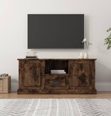 vidaXL Tv-meubel 100x35,5x45 cm bewerkt hout gerookt eikenkleurig