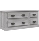 VidaXL Tv-meubel 100x35,5x45 cm bewerkt hout grijs sonoma eikenkleurig