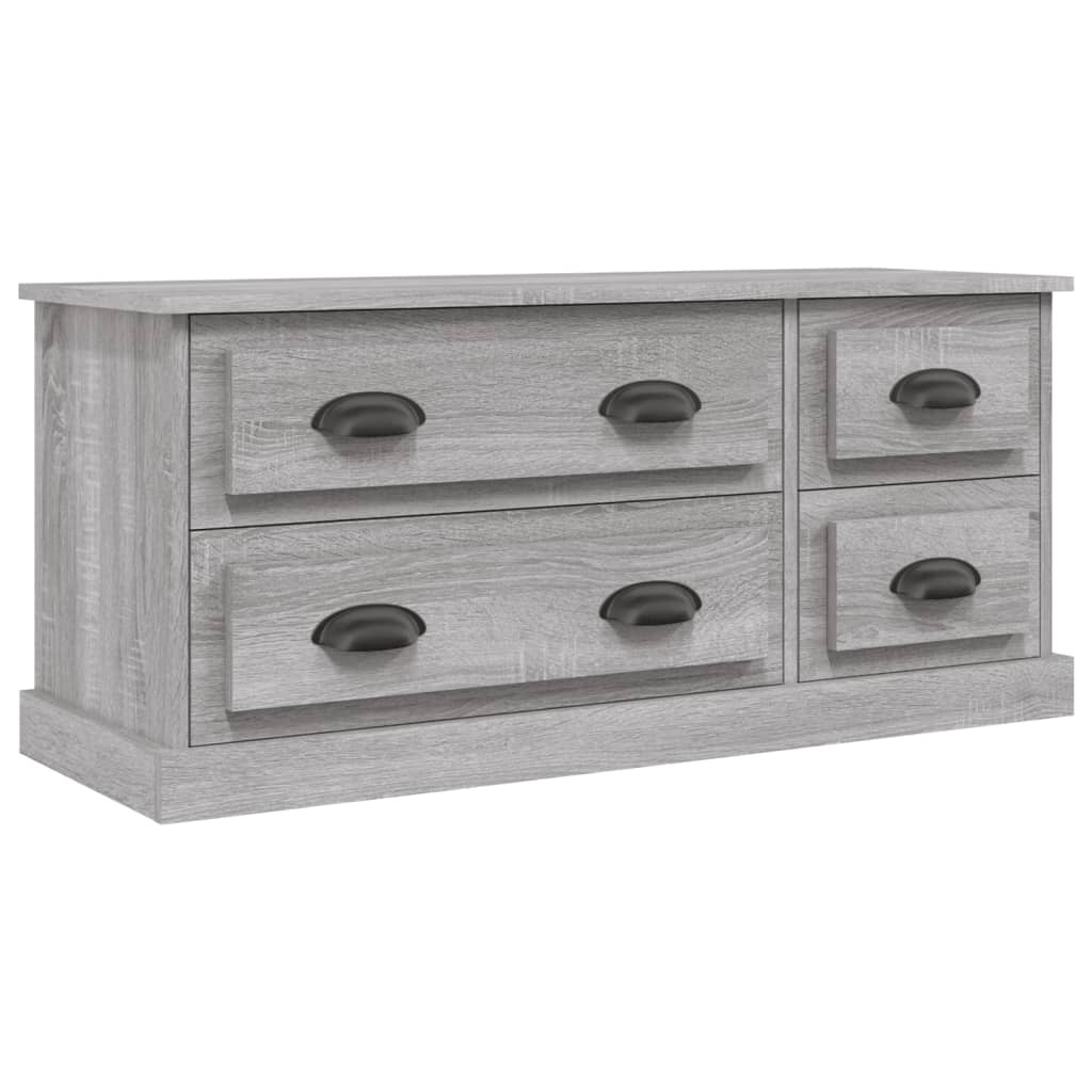 VidaXL Tv-meubel 100x35,5x45 cm bewerkt hout grijs sonoma eikenkleurig