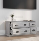 vidaXL Tv-meubel 100x35,5x45 cm bewerkt hout grijs sonoma eikenkleurig