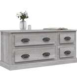 VidaXL Tv-meubel 100x35,5x45 cm bewerkt hout grijs sonoma eikenkleurig
