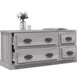 VidaXL Tv-meubel 100x35,5x45 cm bewerkt hout grijs sonoma eikenkleurig