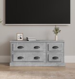 VidaXL Tv-meubel 100x35,5x45 cm bewerkt hout betongrijs