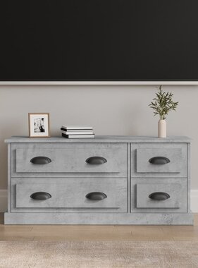 VidaXL Tv-meubel 100x35,5x45 cm bewerkt hout betongrijs