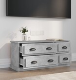 VidaXL Tv-meubel 100x35,5x45 cm bewerkt hout betongrijs