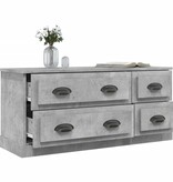 VidaXL Tv-meubel 100x35,5x45 cm bewerkt hout betongrijs