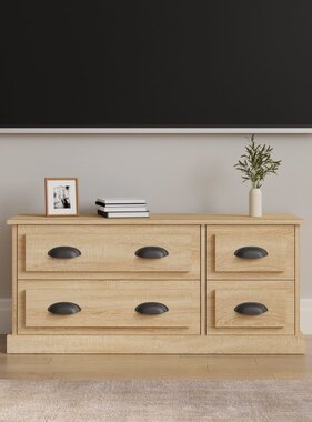 VidaXL Tv-meubel 100x35,5x45 cm bewerkt hout sonoma eikenkleurig