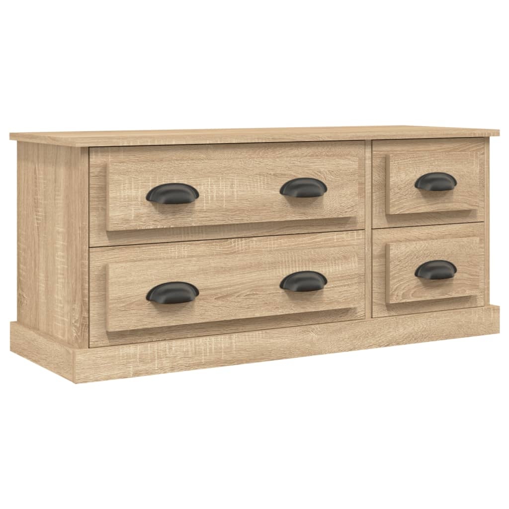 VidaXL Tv-meubel 100x35,5x45 cm bewerkt hout sonoma eikenkleurig