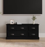 vidaXL Tv-meubel 100x35,5x45 cm bewerkt hout zwart