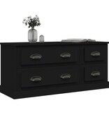 VidaXL Tv-meubel 100x35,5x45 cm bewerkt hout zwart