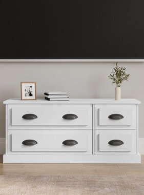 VidaXL Tv-meubel 100x35,5x45 cm bewerkt hout wit