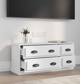 VidaXL Tv-meubel 100x35,5x45 cm bewerkt hout wit