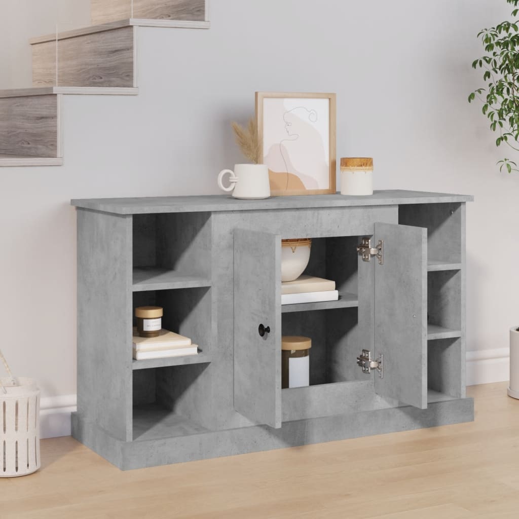 VidaXL Dressoir 100x35,5x60 cm bewerkt hout betongrijs