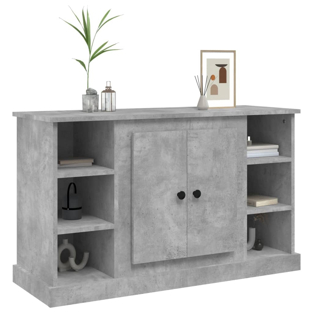 VidaXL Dressoir 100x35,5x60 cm bewerkt hout betongrijs