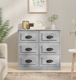 VidaXL Dressoir 70x35,5x67,5 cm bewerkt hout betongrijs