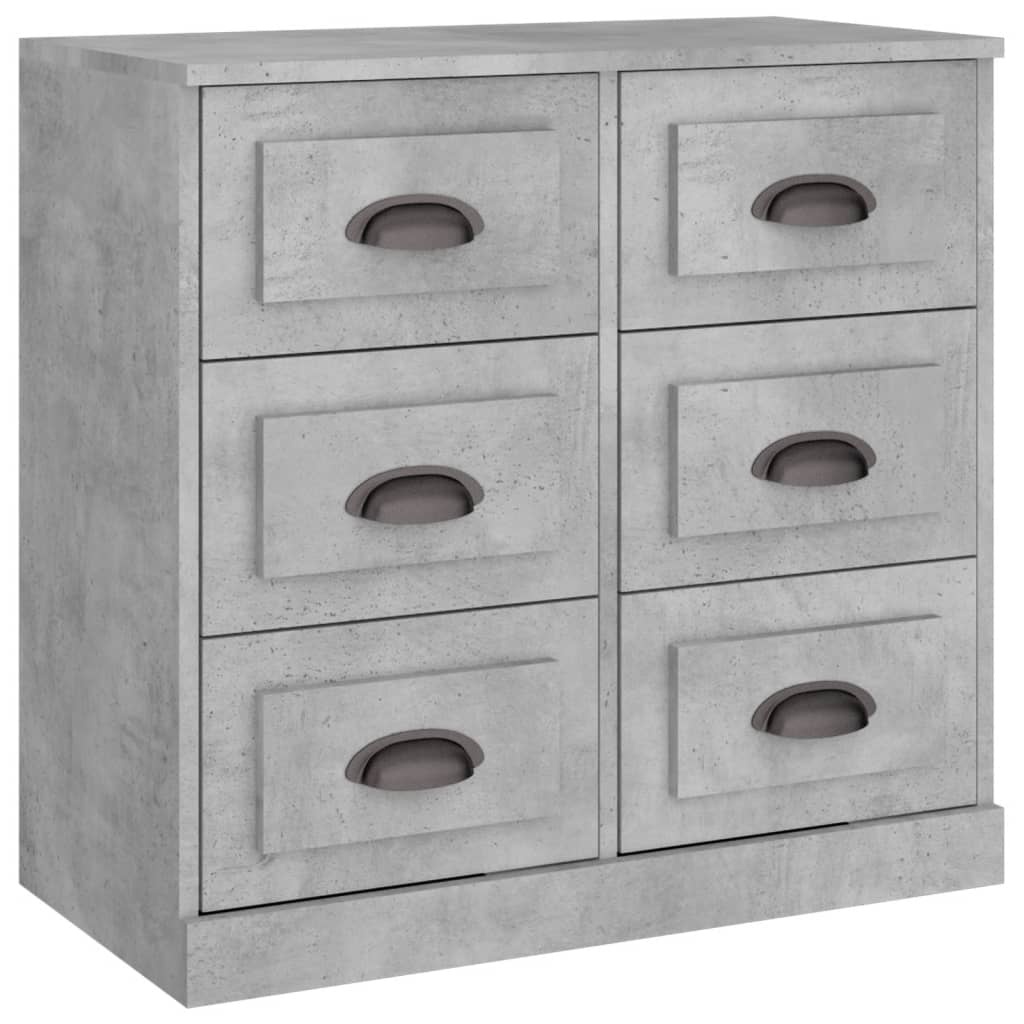 VidaXL Dressoir 70x35,5x67,5 cm bewerkt hout betongrijs