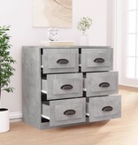 VidaXL Dressoir 70x35,5x67,5 cm bewerkt hout betongrijs
