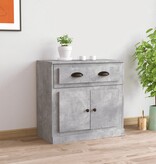 VidaXL Dressoir 70x35,5x67,5 cm bewerkt hout betongrijs