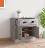 VidaXL Dressoir 70x35,5x67,5 cm bewerkt hout betongrijs