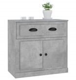 VidaXL Dressoir 70x35,5x67,5 cm bewerkt hout betongrijs