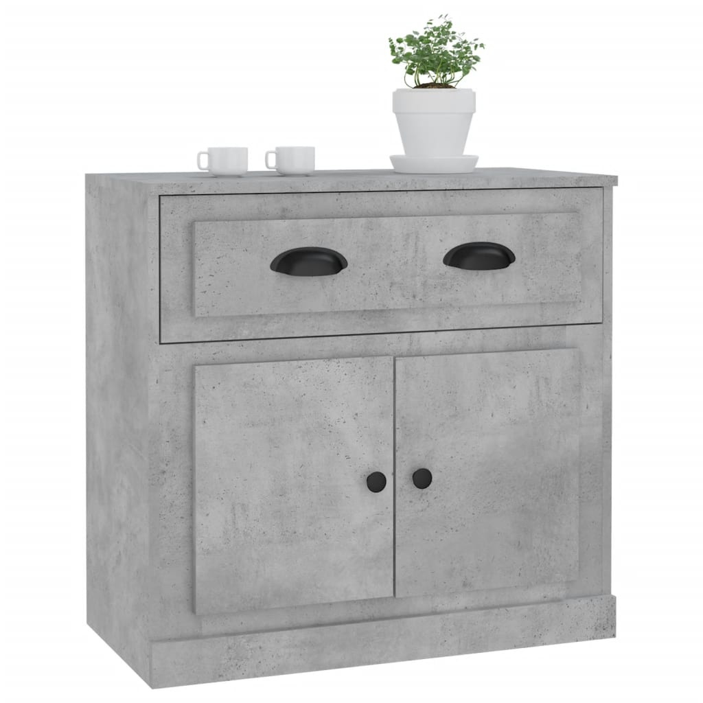 VidaXL Dressoir 70x35,5x67,5 cm bewerkt hout betongrijs