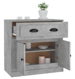 VidaXL Dressoir 70x35,5x67,5 cm bewerkt hout betongrijs