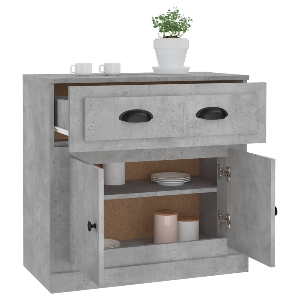 VidaXL Dressoir 70x35,5x67,5 cm bewerkt hout betongrijs