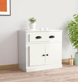 VidaXL Dressoir 70x35x67,5 cm bewerkt hout hoogglans wit