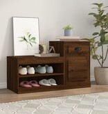 VidaXL Schoenenkast 100x42x60 cm bewerkt hout bruineikenkleurig