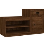 VidaXL Schoenenkast 100x42x60 cm bewerkt hout bruineikenkleurig