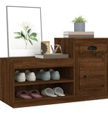 VidaXL Schoenenkast 100x42x60 cm bewerkt hout bruineikenkleurig