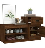 VidaXL Schoenenkast 100x42x60 cm bewerkt hout bruineikenkleurig