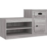 VidaXL Schoenenkast 100x42x60 cm bewerkt hout grijs sonoma eikenkleur
