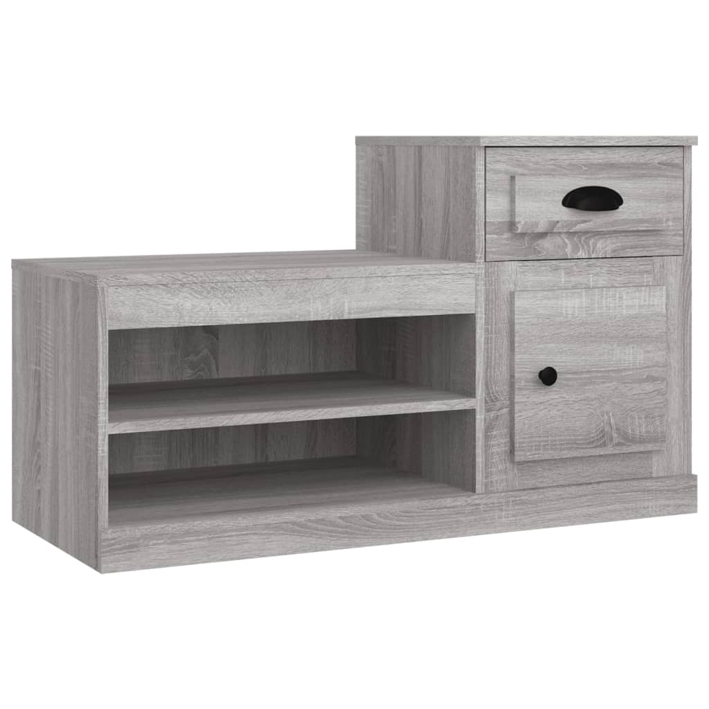 VidaXL Schoenenkast 100x42x60 cm bewerkt hout grijs sonoma eikenkleur