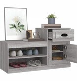 VidaXL Schoenenkast 100x42x60 cm bewerkt hout grijs sonoma eikenkleur