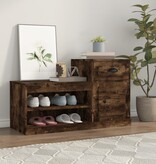VidaXL Schoenenkast 100x42x60 cm bewerkt hout gerookt eikenkleurig