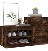 VidaXL Schoenenkast 100x42x60 cm bewerkt hout gerookt eikenkleurig