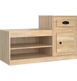 vidaXL Schoenenkast 100x42x60 cm bewerkt hout sonoma eikenkleurig