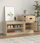 VidaXL Schoenenkast 100x42x60 cm bewerkt hout sonoma eikenkleurig