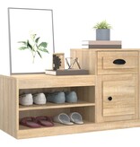 VidaXL Schoenenkast 100x42x60 cm bewerkt hout sonoma eikenkleurig