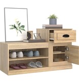 VidaXL Schoenenkast 100x42x60 cm bewerkt hout sonoma eikenkleurig