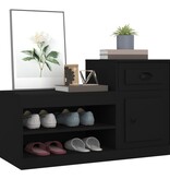 VidaXL Schoenenkast 100x42x60 cm bewerkt hout zwart