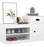 VidaXL Schoenenkast 100x42x60 cm bewerkt hout wit